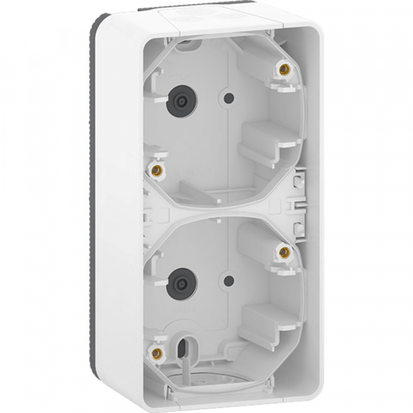 Schneider Electric Mureva Styl наруж Бел Бокс 2-ой для накладного вертикального монтажа, IP55