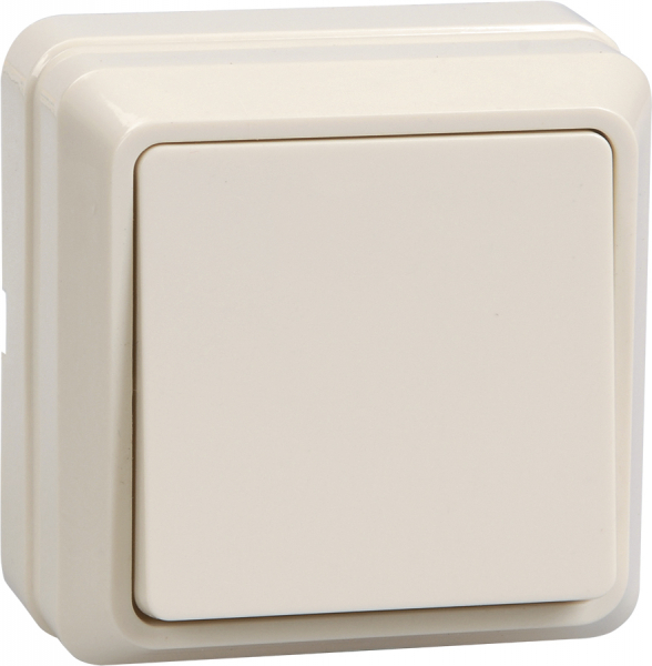 IEK OKTAVA ВС20-1-0-ОКм Выключатель 1кл 10А откр.уст. (кремовый)