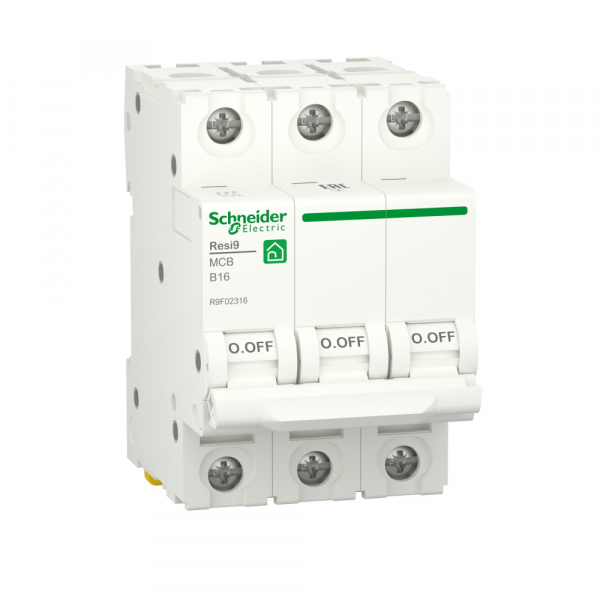 Schneider Electric RESI9 Автоматический выключатель (АВ) B 16А 3P 6000A