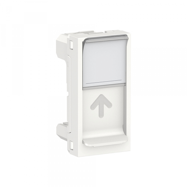 Schneider Electric Unica Modular Бел Панель лицевая RJ45, одиночная без коннектора, 1 модуль
