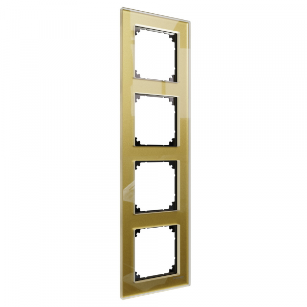 Schneider Electric Merten SM M-Elegance Стекло Золото Рамка 4-ая