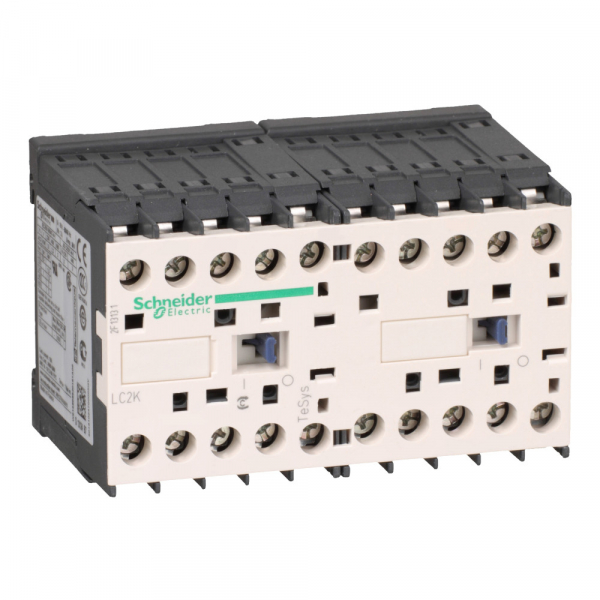 Schneider Electric Contactors K Контактор реверсивный 3P, 6А, НО, 24В 50/60 Гц, монтаж на печатную плату