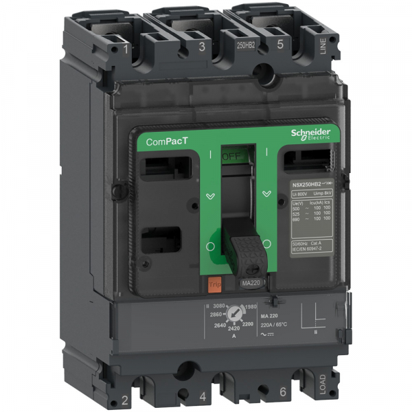 Schneider Electric Выключатель автоматический NSX250F 36kA AC 3П3Т 150A MA