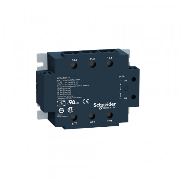 Schneider Electric Твердотельное реле 3 фазы, 25А (SSP3A225BDT)