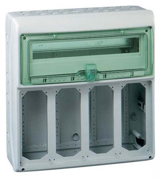 Schneider Electric Kaedra Щит 18 модулей + 4 отверстия розетка 63А IP65