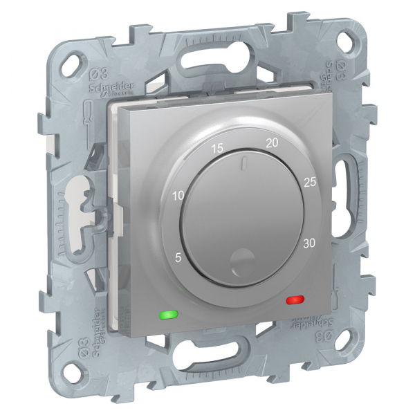 Schneider Electric Unica New Алюминий Термостат электронный, 8А, встроенный термодатчик