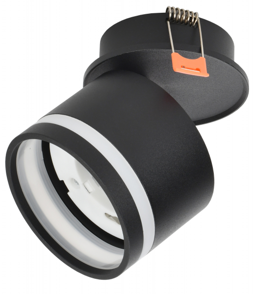 IEK Светильник 4033 встр. поворотн. GX53 черный