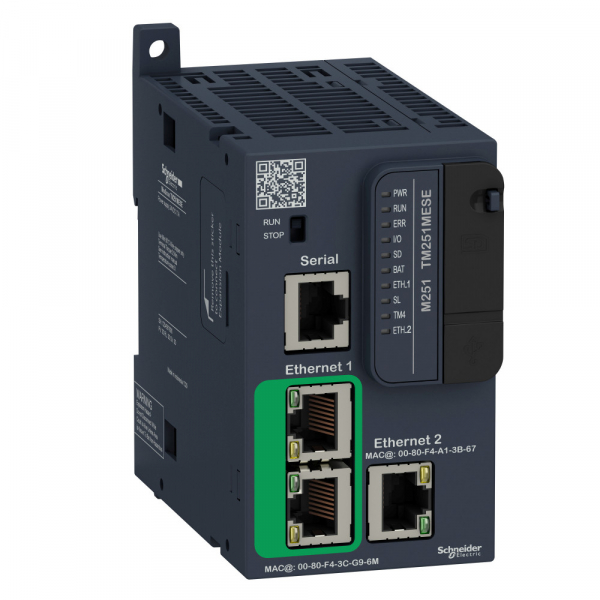 Schneider Electric M238 Блок базовый М251 2 Ethernet порта (TM251MESE)