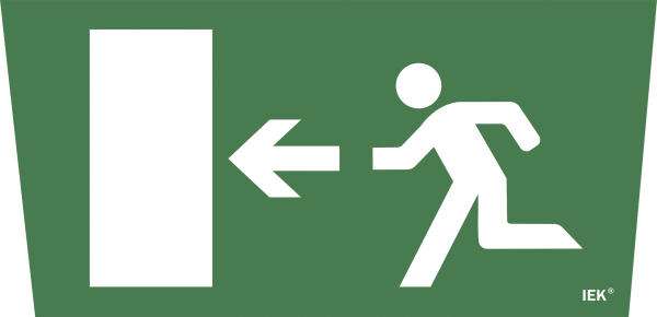 IEK Самоклеющая этик. "Выход/стрелка налево" ССА 5043 IEK