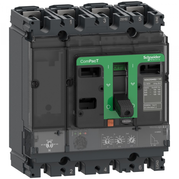 Schneider Electric Выключатель автоматический NSX100B 25kA AC 4П 40A 2.2