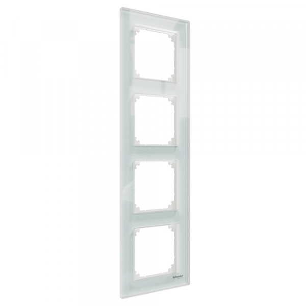 Schneider Electric Merten SM M-Elegance Стекло Белый Кристалл Рамка 4-ая
