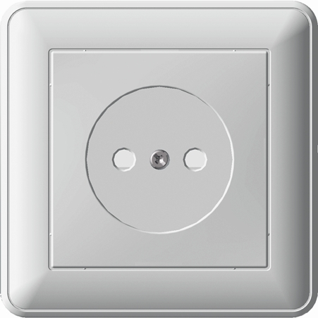 Systeme Electric Wessen 59 Беж Розетка б/з (в сборе, с рамкой)