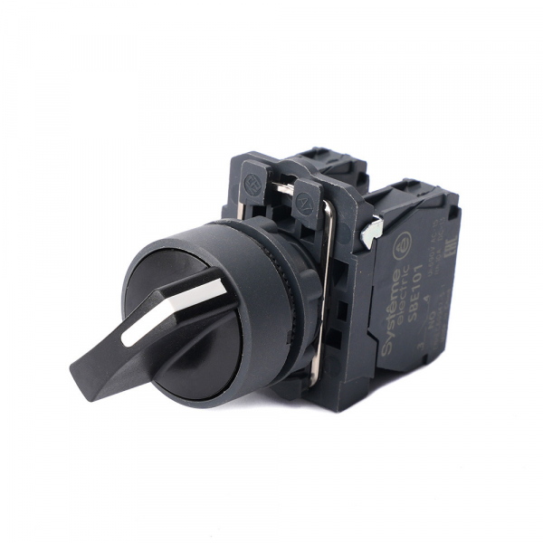 Systeme Electric Переключатель SB5 в сборе модульный 22мм 2 позиции с возвратом 1НО