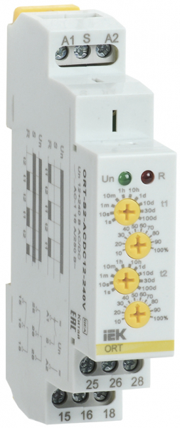 IEK ONI Реле циклическое ORT 2 контакта 12-240 В AC/DC