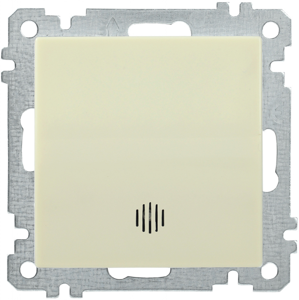 IEK ВС10-1-1-Б Выключатель  одноклавишный  с индикацией 10А BOLERO кремовый