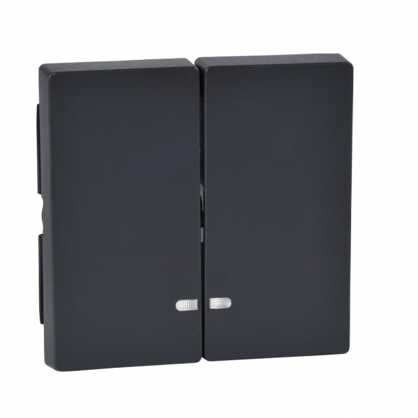 Schneider Electric Merten SM Антрацит Клавиша 2-ая с подсветкой