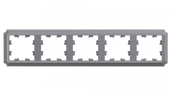 Systeme Electric AtlasDesign Antique Сталь Рамка 5-ая, универсальная