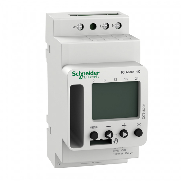 Schneider Electric Астрономическое реле времени ic astro 1с, 1 выход, поддержка bt модуля (excluded)