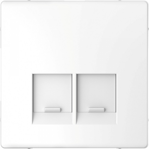 Schneider Electric Merten D-Life Белый Лотос Накладка центральная для 2-х модульных разъемов