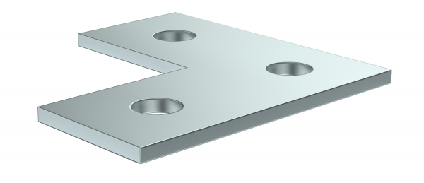 IEK Пластина соединительная L-образная для STRUT-профиля HDZ