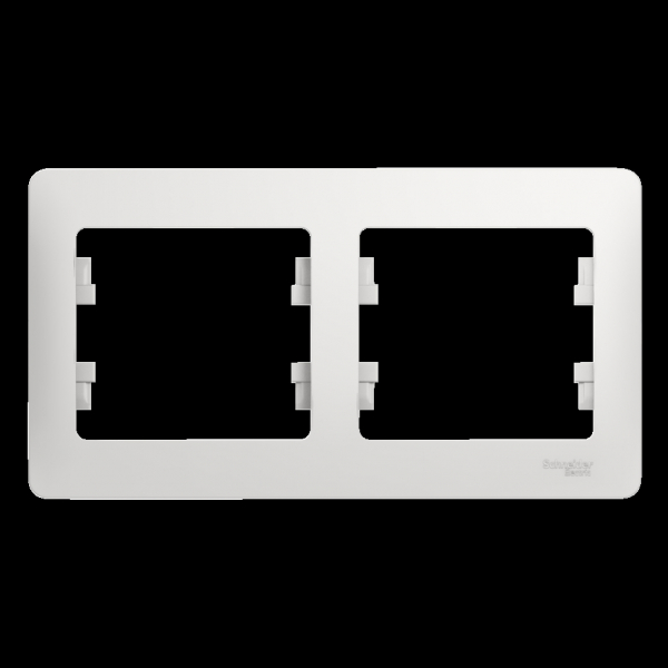 Systeme Electric Glossa Бел Рамка 2-ая, горизонтальная