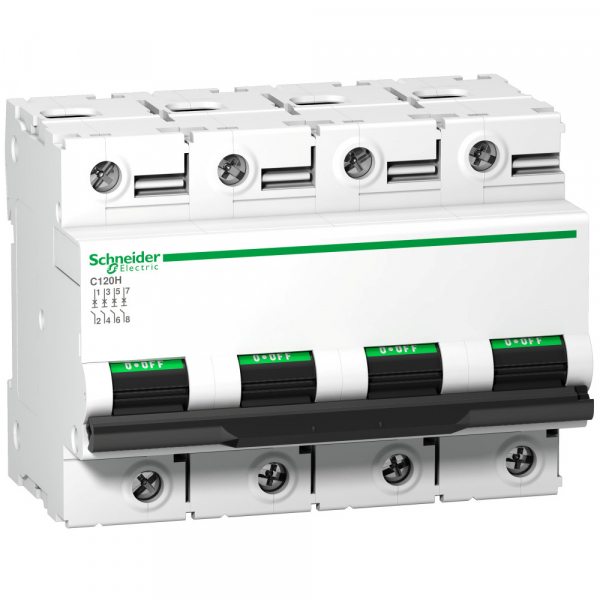 Schneider Electric Acti 9 C120H Автоматический выключатель 4P 63А (B) 15кА