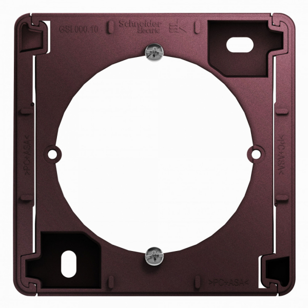 Systeme Electric Glossa Баклажановый Коробка для наружного монтажа