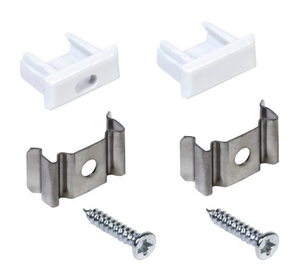 IEK Набор для монтажа накл. прям. профиля для LED ленты 1607