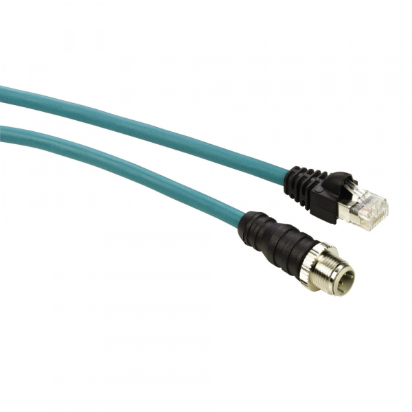 Schneider Electric Соединительный Кабель Ethernet 3 м, RJ45, M12, IP67 (TCSECL1M3M3S2)