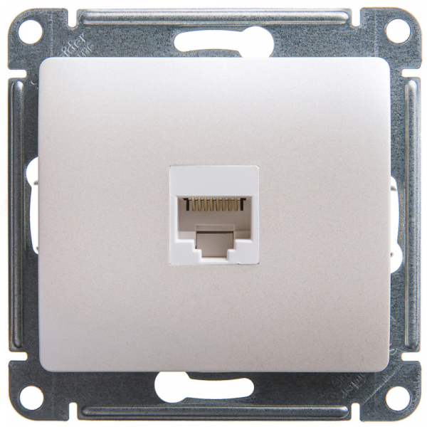 Systeme Electric Glossa Перламутр Розетка компьютерная RJ45 кат.5E