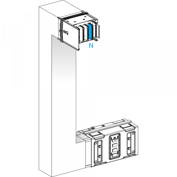 Schneider Electric CANALIS KSA СЕКЦИЯ УГЛОВАЯВВЕРХ-ВЛЕВО НА ЗАКАЗ 630А. A=290 B=200 ДО 800 C=290
