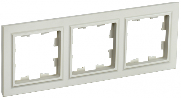 IEK BRITE BASE Бежевый Рамка 3-м РУ-3-БрКр