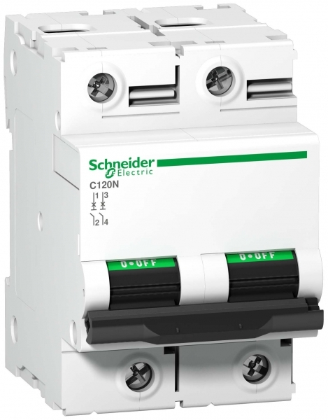 Schneider Electric Acti 9 C120N Автоматический выключатель 2P 100А (B) 10кА