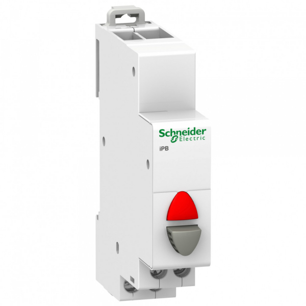 Schneider Electric Acti 9 Серая Кнопка управления iPB 1НЗ +красный индикатор 12-48В