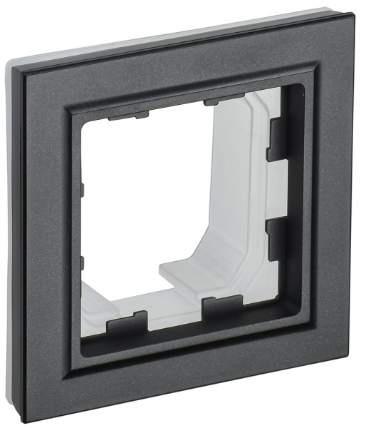 IEK BRITE BASE Черный Рамка 1-м IP44 РУ-1-БрЧ-44