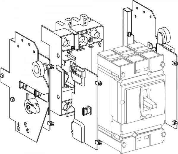Systeme Electric Комплект выкатного исполнения 3P (100-250)