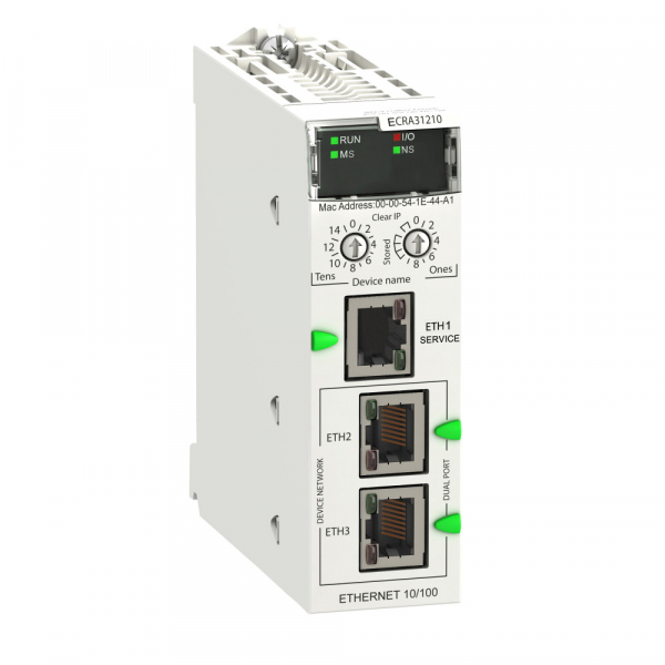 Schneider Electric Modicon Адаптер удаленного в/в RIO Ethernet,M580