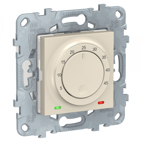 Schneider Electric Unica New Беж Термостат теплого пола, 10А, выносной термодатчик