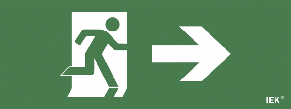 IEK Самоклеющая этик. "Фигура/стр. вправо" ДПА IP20/54 IEK