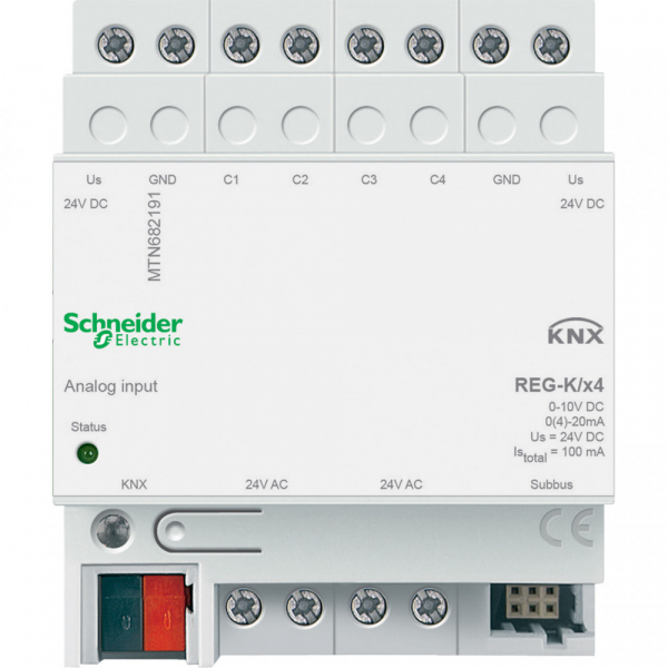Schneider Electric Merten KNX\EIB Аналоговый вход REG-K 4 порта