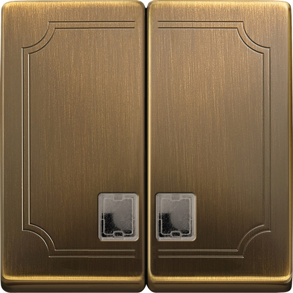 Schneider Electric Merten SD Античная латунь Клавиша 2-ая с окошком для световой индикации