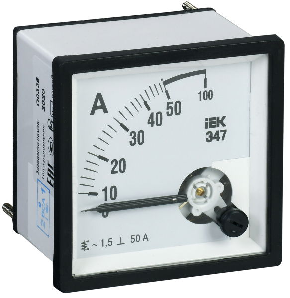 IEK Амперметр Э47 50А кл. точн. 1,5 96х96мм