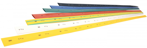 IEK Трубка термоусадочная ТТУ нг-LS 40/20 красная 1м