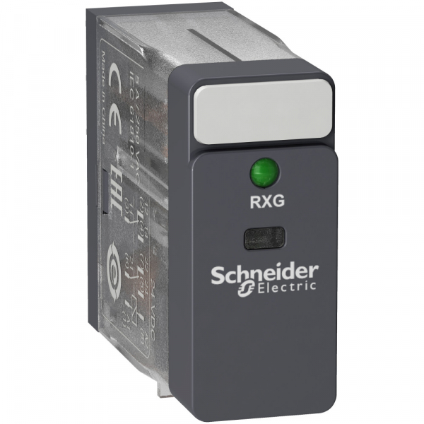 Schneider Electric Реле промежуточное, 5А, 2С/О, =24В, LED