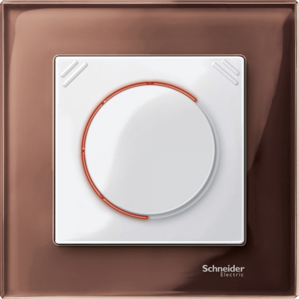 Schneider Electric Merten SM Бел глянец Накладка светорегулятора поворотно-нажимного многофункц. с подсветкой , мех 577099