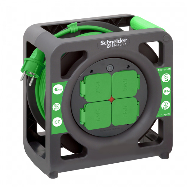 Schneider Electric Удлинитель катушечный Thorsman 4 роз 15м 3х1.5 IP44