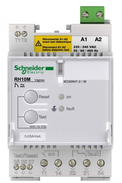 Schneider Electric Vigirex Реле RH10M 220/240 В 50/60/400 Гц 0.3 A мГн
