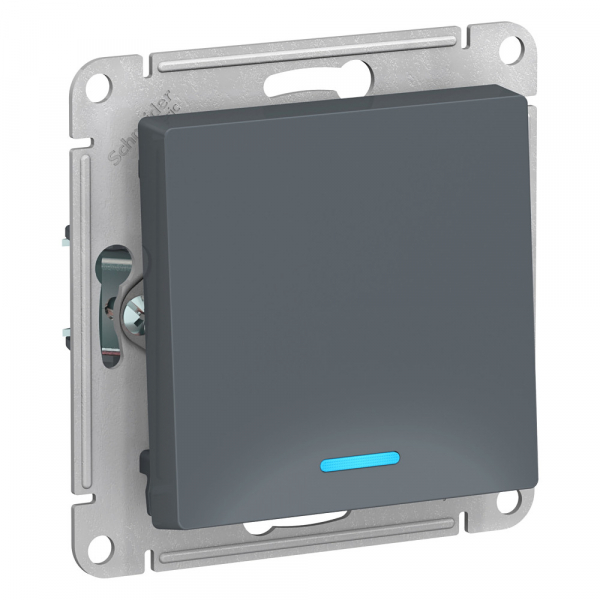 Systeme Electric AtlasDesign Грифель Выключатель 1-клавишный с подсветкой, сх.1а, 10АХ, механизм