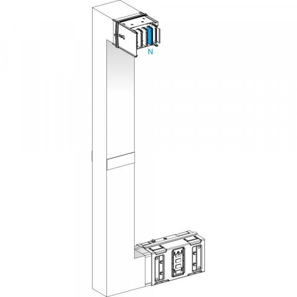 Schneider Electric CANALIS KSA СЕКЦИЯ УГЛ ВВЕРХ-ВЛЕВО НА ЗАК 1000А ОГН. A=290 B=700 ДО 1200 C=290