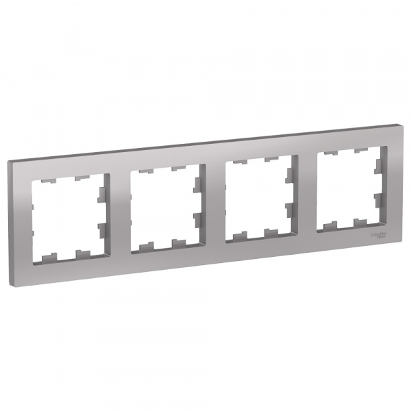 Systeme Electric AtlasDesign Алюминий Рамка 4-ая, универсальная